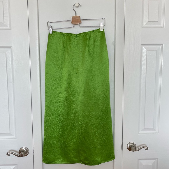 NWT & Other Stories Midi Skirt in Green Size US6 - Picture 4 of 7